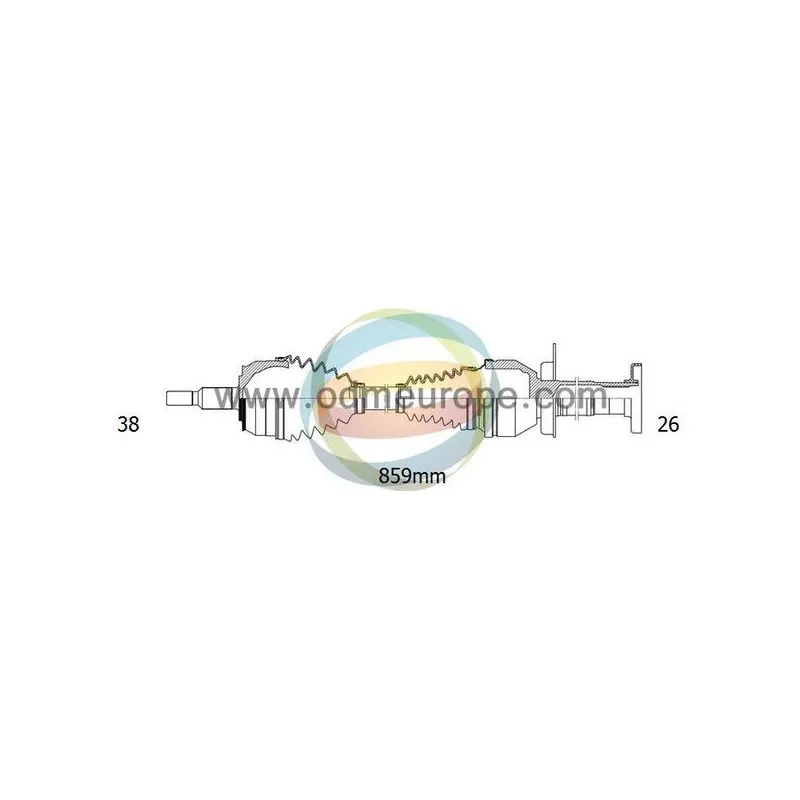 Arbre de transmission ODM-MULTIPARTS 18-212410