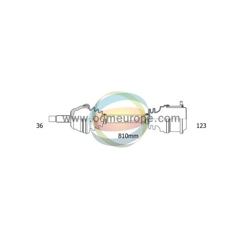 Arbre de transmission ODM-MULTIPARTS 18-212420
