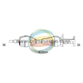 Arbre de transmission ODM-MULTIPARTS 18-212450