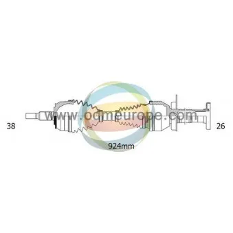 Arbre de transmission ODM-MULTIPARTS 18-212480