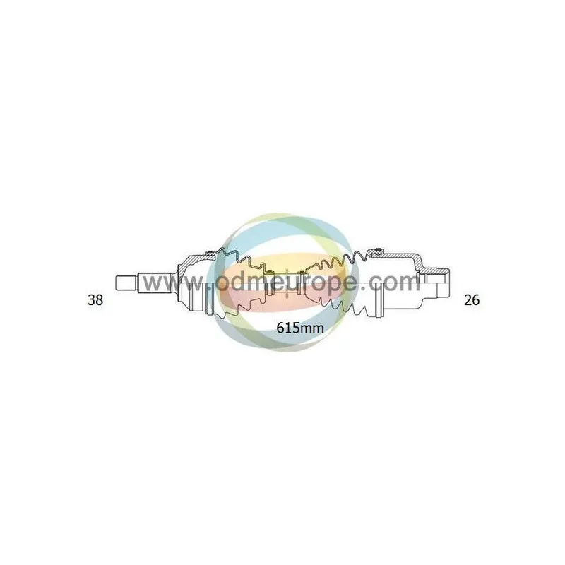 Arbre de transmission ODM-MULTIPARTS 18-212490