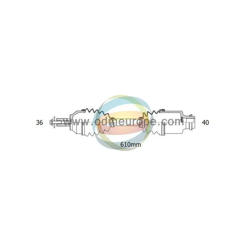 Arbre de transmission ODM-MULTIPARTS 18-212560