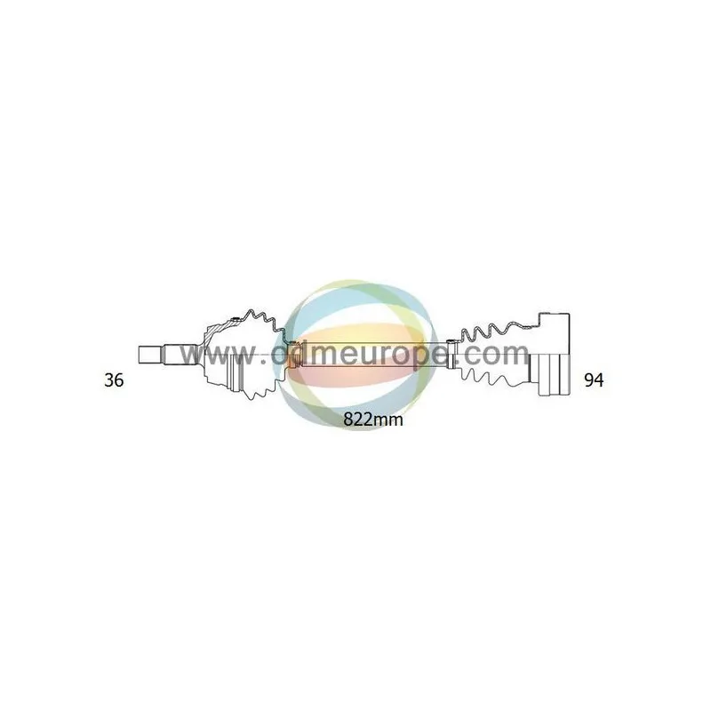 Arbre de transmission ODM-MULTIPARTS 18-212670