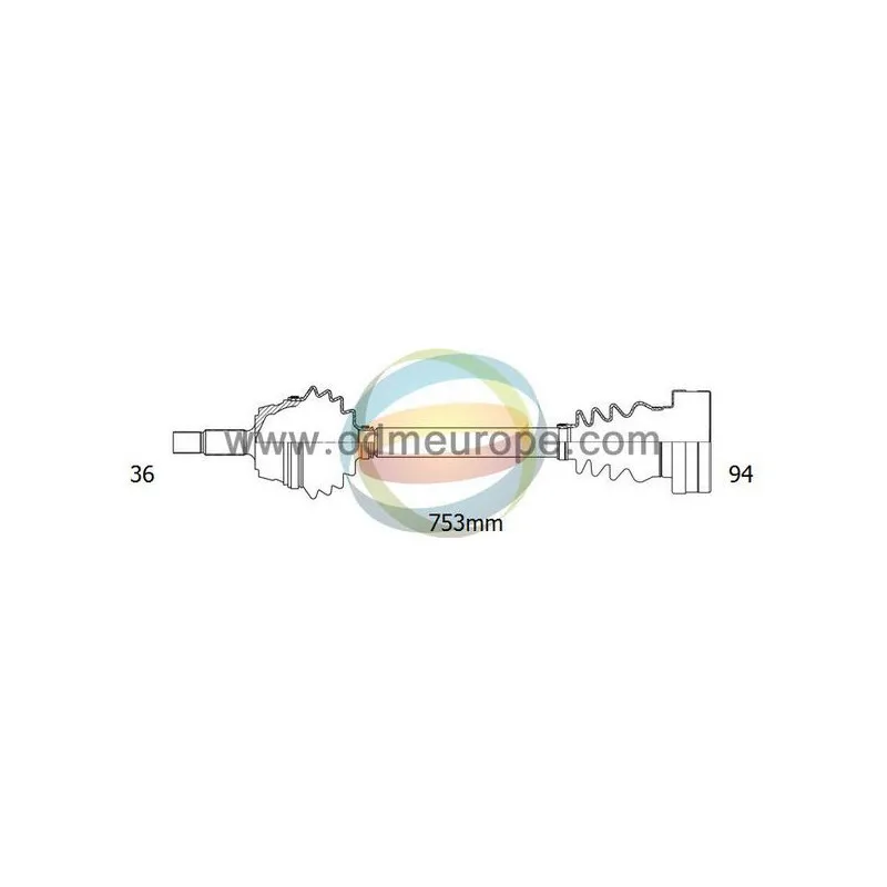 Arbre de transmission ODM-MULTIPARTS 18-212770