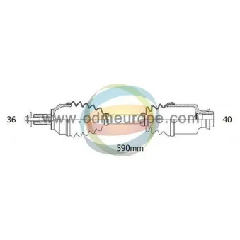 Arbre de transmission ODM-MULTIPARTS 18-212830