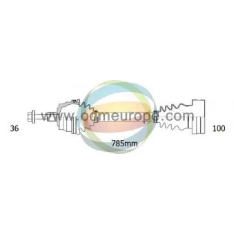 Arbre de transmission ODM-MULTIPARTS 18-212890