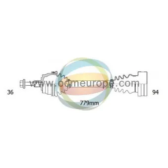Arbre de transmission ODM-MULTIPARTS 18-212900