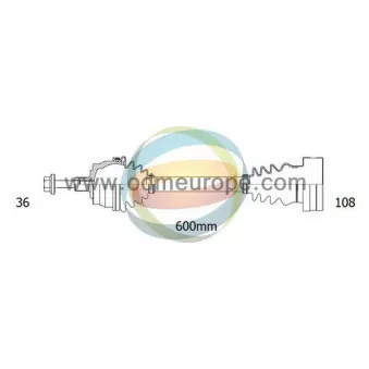 Arbre de transmission ODM-MULTIPARTS 18-212920
