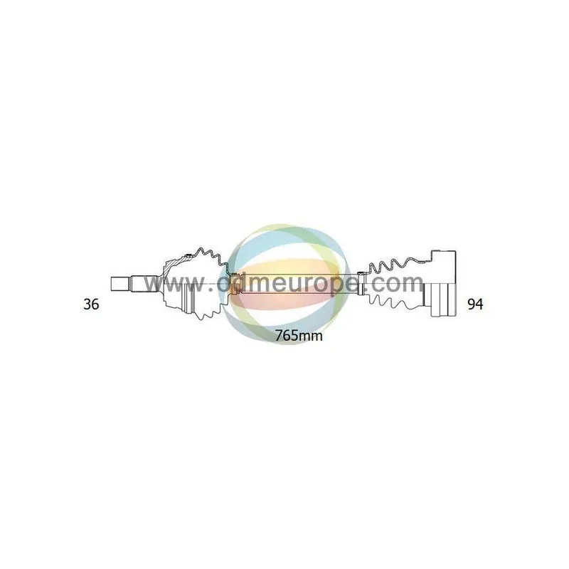Arbre de transmission ODM-MULTIPARTS 18-212940
