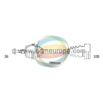 Arbre de transmission ODM-MULTIPARTS 18-212970