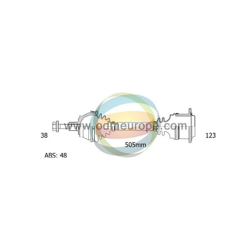 Arbre de transmission ODM-MULTIPARTS 18-213051