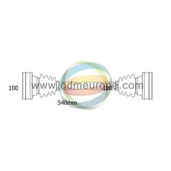 Arbre de transmission ODM-MULTIPARTS 18-213070
