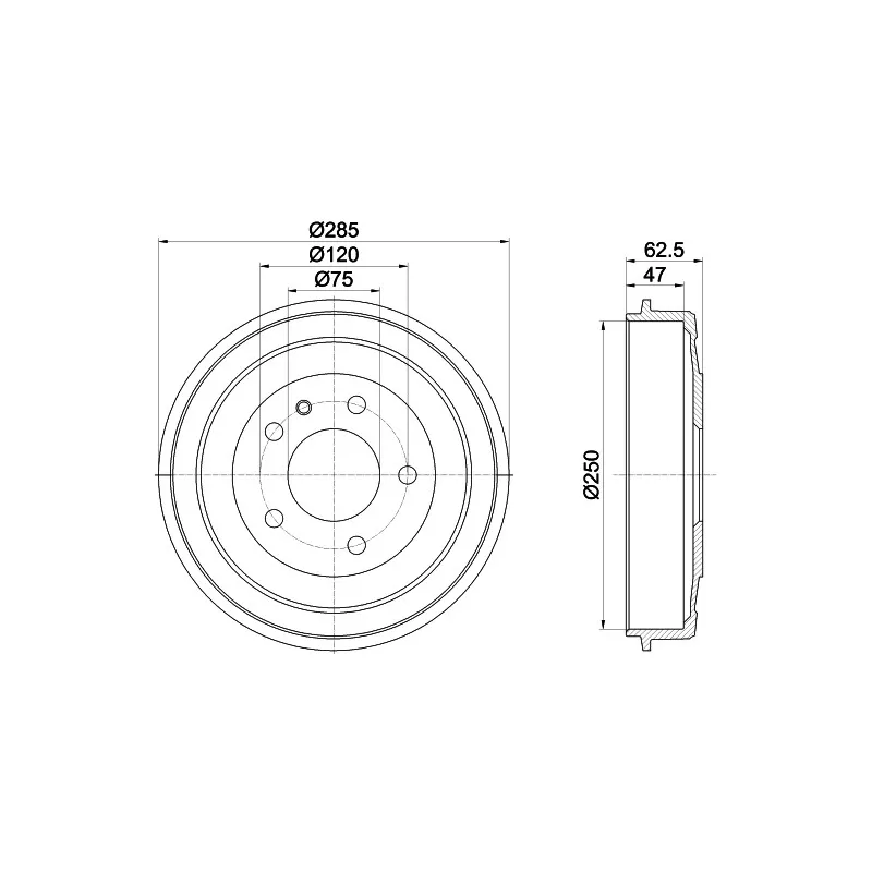 Tambour de frein TEXTAR 94000900
