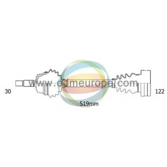Arbre de transmission ODM-MULTIPARTS 18-213160