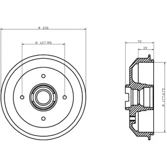 Tambour de frein TEXTAR