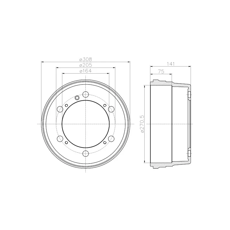 Tambour de frein TEXTAR 94006300