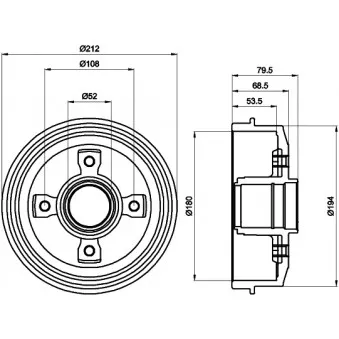 Tambour de frein TEXTAR 94011900