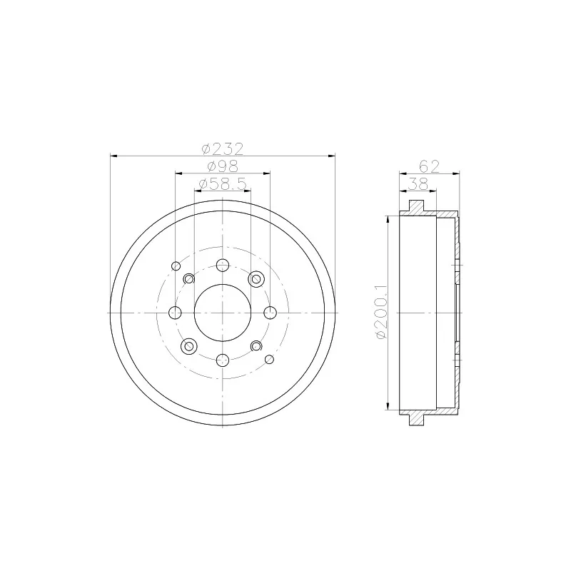 Tambour de frein TEXTAR 94013900