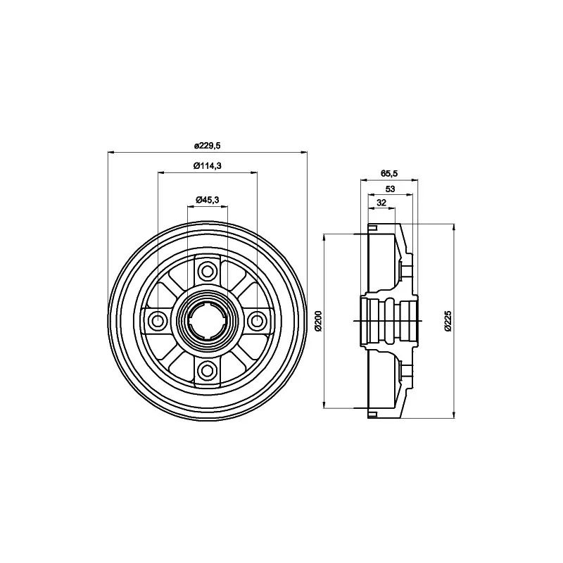 Tambour de frein TEXTAR 94016000