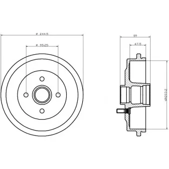 Tambour de frein TEXTAR