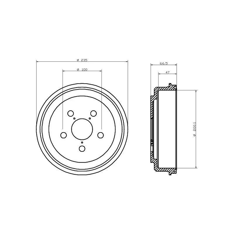 Tambour de frein TEXTAR 94018000