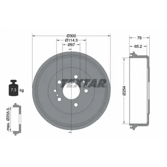 Tambour de frein TEXTAR