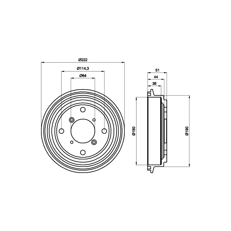Tambour de frein TEXTAR 94019400