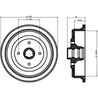 Tambour de frein TEXTAR 94021400