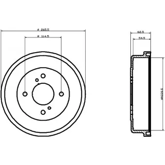 Tambour de frein TEXTAR 94023500