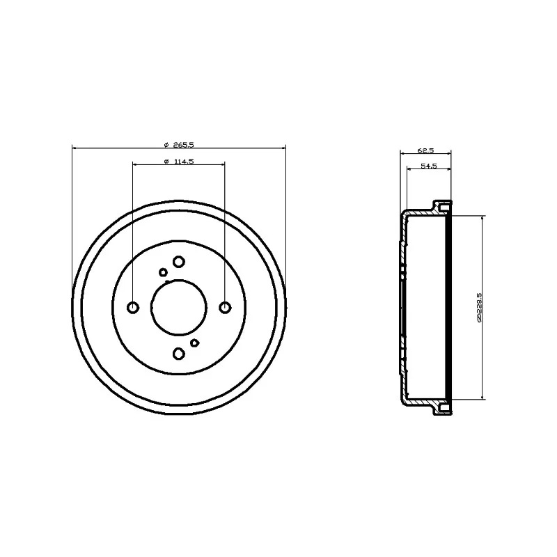 Tambour de frein TEXTAR 94023500