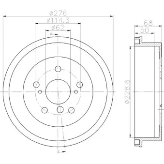Tambour de frein TEXTAR 94029400