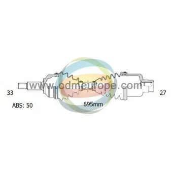 Arbre de transmission ODM-MULTIPARTS 18-221121