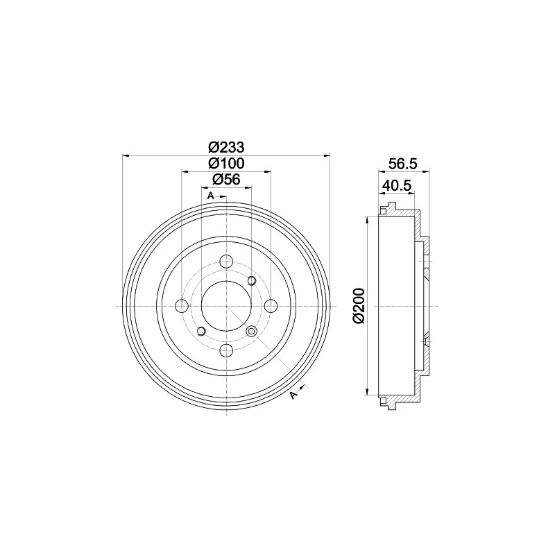 Tambour de frein TEXTAR 94032700