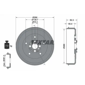 Tambour de frein TEXTAR