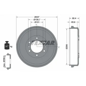 Tambour de frein TEXTAR