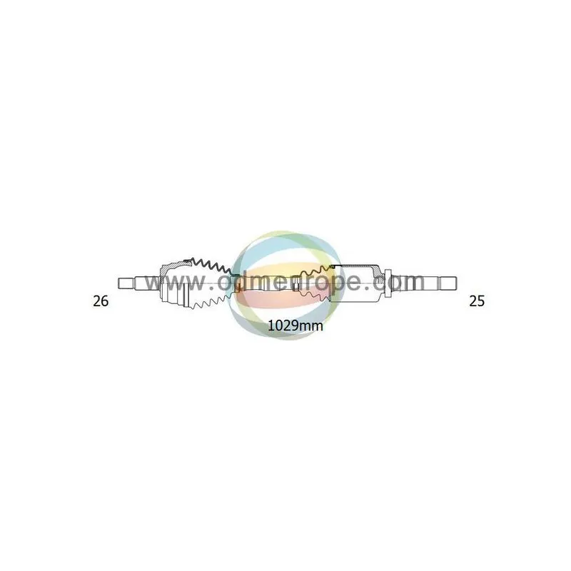 Arbre de transmission ODM-MULTIPARTS 18-222110