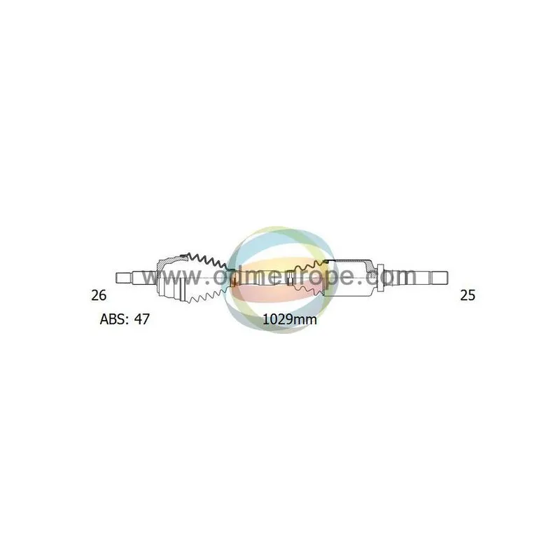 Arbre de transmission ODM-MULTIPARTS 18-222111