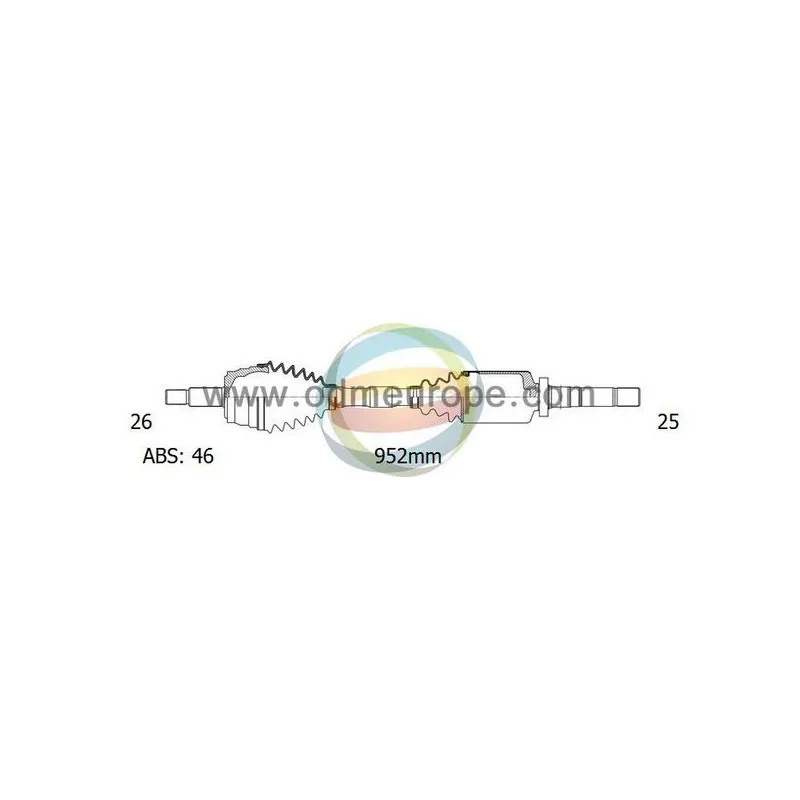 Arbre de transmission ODM-MULTIPARTS 18-222231