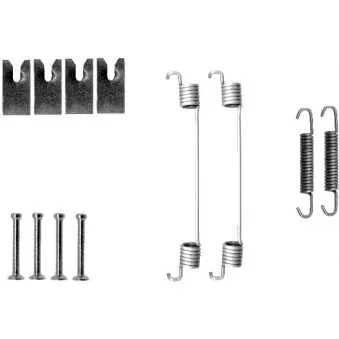 Kit d'accessoires, mâchoire de frein TEXTAR 97031100