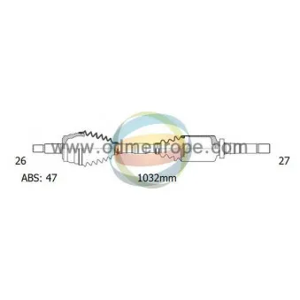 Arbre de transmission ODM-MULTIPARTS