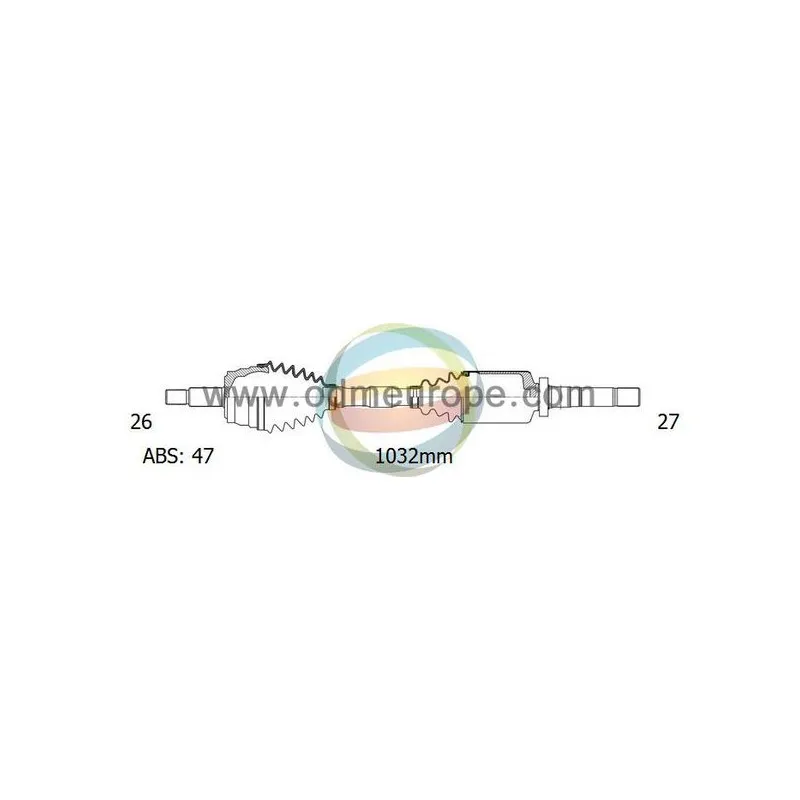 Arbre de transmission ODM-MULTIPARTS 18-222301