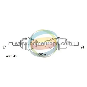 Arbre de transmission ODM-MULTIPARTS 18-222321