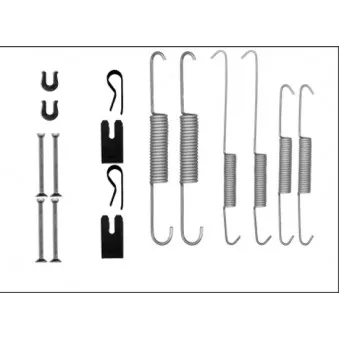 Kit d'accessoires, mâchoire de frein TEXTAR 97040000