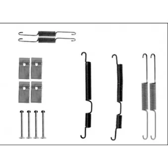 Kit d'accessoires, mâchoire de frein TEXTAR 97040100