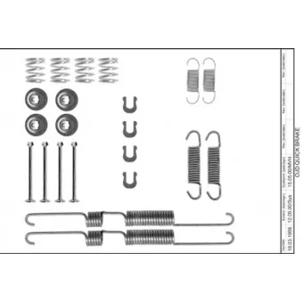 Kit d'accessoires, mâchoire de frein TEXTAR 97042100