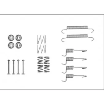 Kit d'accessoires, mâchoires de frein de stationnement TEXTAR 97042400