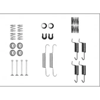 Kit d'accessoires, mâchoires de frein de stationnement TEXTAR 97042500
