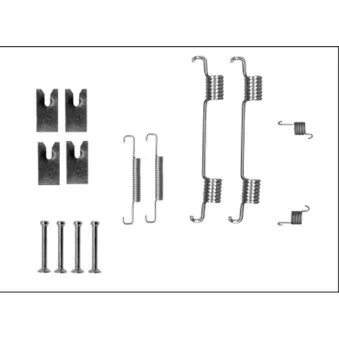 Kit d'accessoires, mâchoires de frein de stationnement TEXTAR 97043100