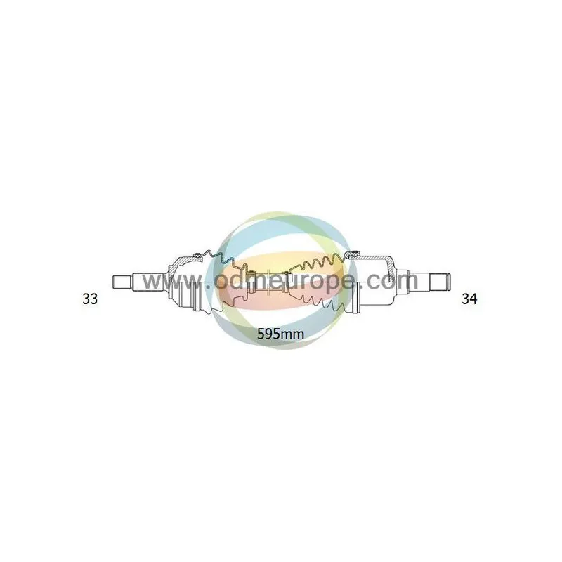 Arbre de transmission ODM-MULTIPARTS 18-231060