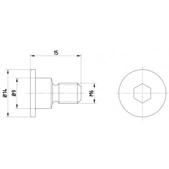 Vis, disque de frein TEXTAR TPM0001